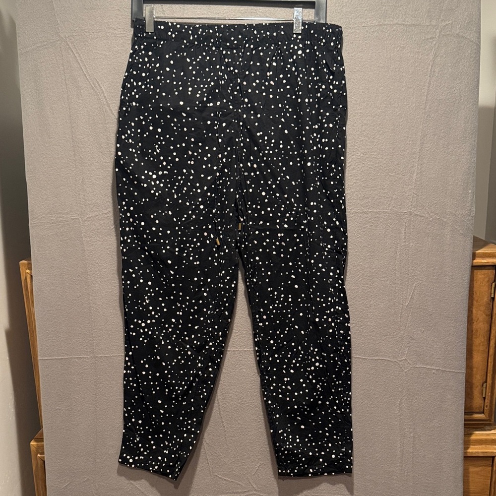 Eileen Fisher Black and White Speckled Men's Joggers